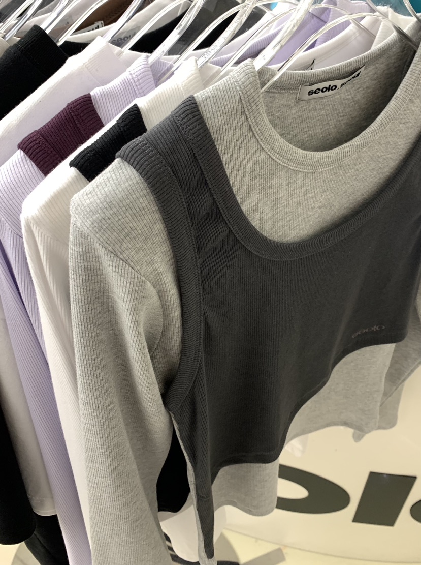 SEOLO韓國代購女士新款時尚26春夏熱賣推薦職業休閑長袖T恤Seolo seoul長袖T恤