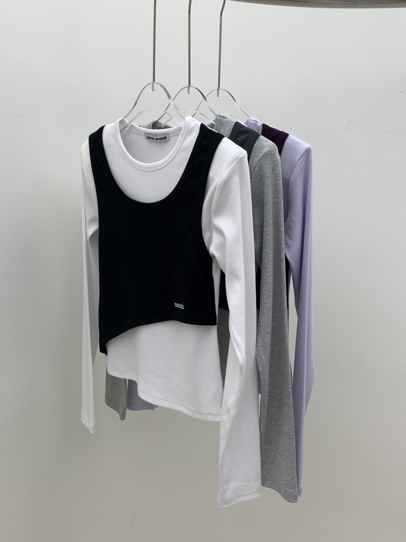 SEOLO韓國代購女士新款時尚26春夏熱賣推薦職業休閑長袖T恤Seolo seoul長袖T恤