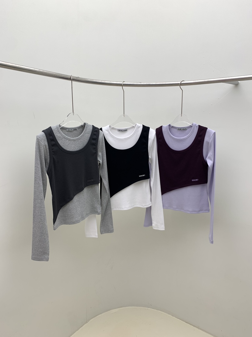 SEOLO韓國代購女士新款時尚26春夏熱賣推薦職業休閑長袖T恤Seolo seoul長袖T恤