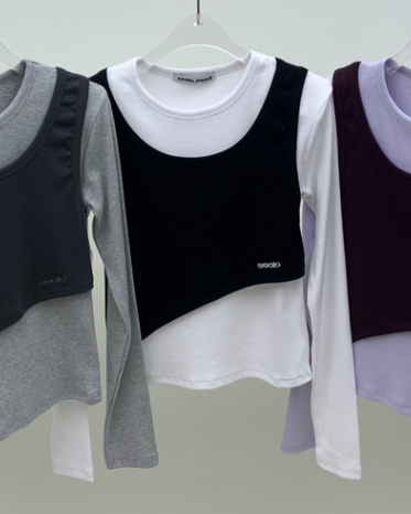 SEOLO韓國代購女士新款時尚26春夏熱賣推薦職業休閑長袖T恤Seolo seoul長袖T恤圖色3