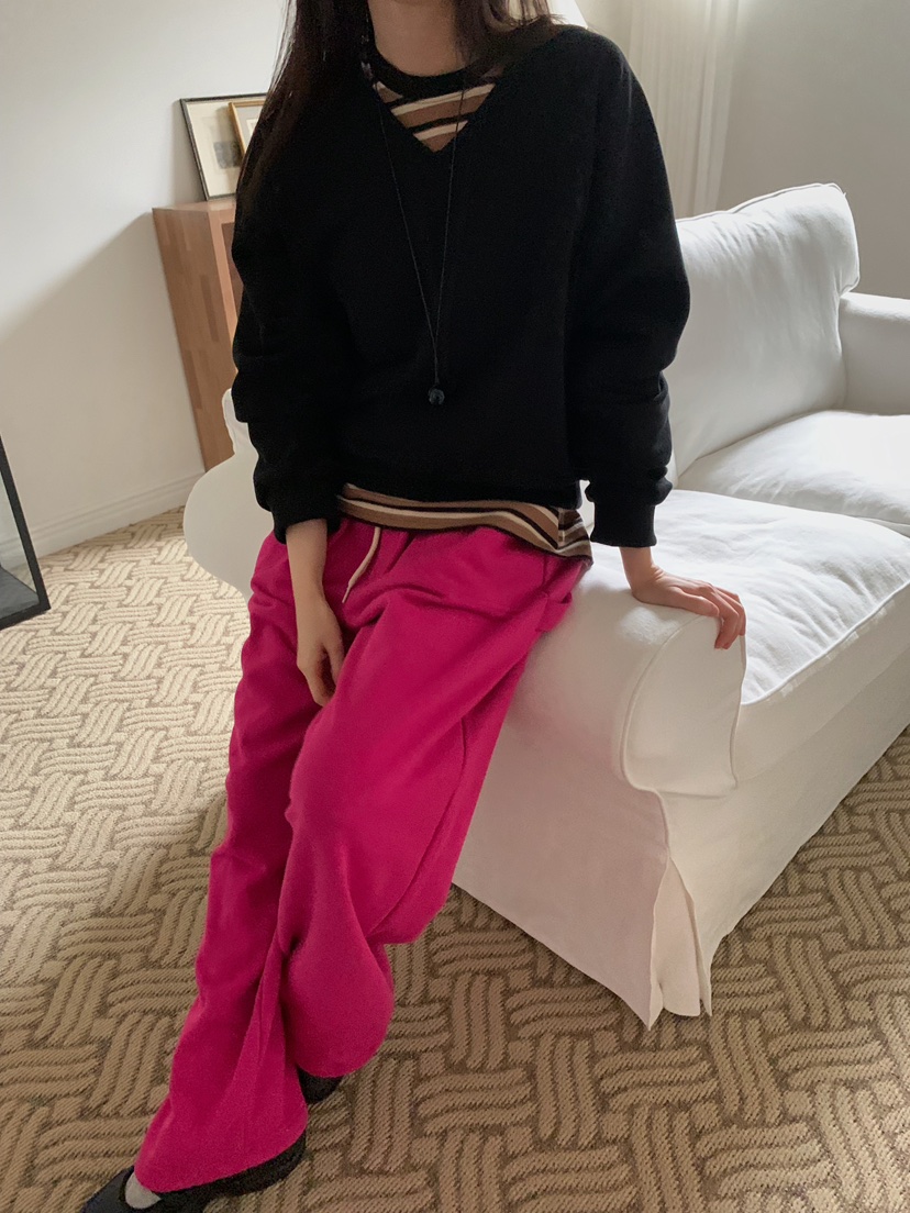 CAMEL-P韓國代購女士新款時尚休閑褲Came_l 家休閑褲