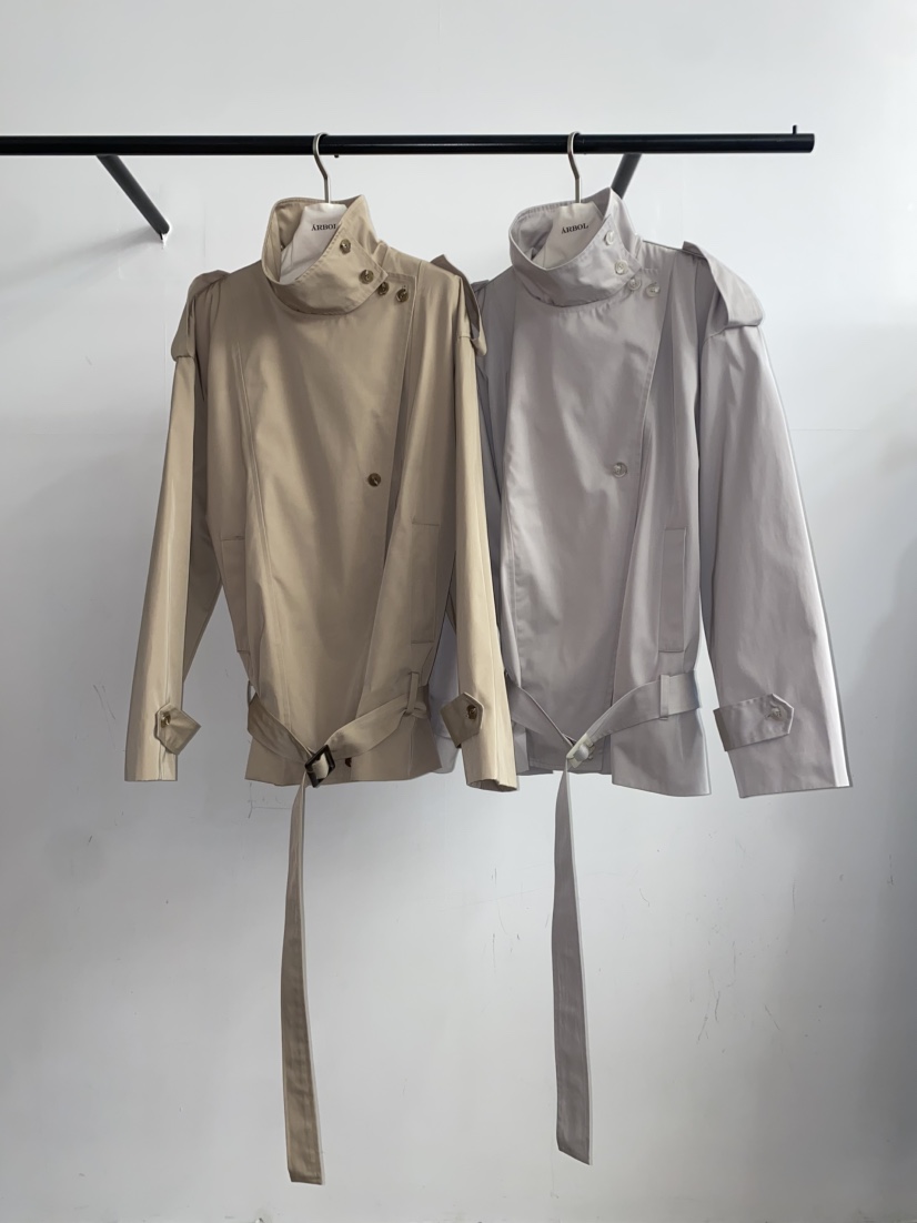 ARBOL韓國東大門直郵女士新品26春夏推薦職業長款風衣含腰帶ARBOL長款風衣