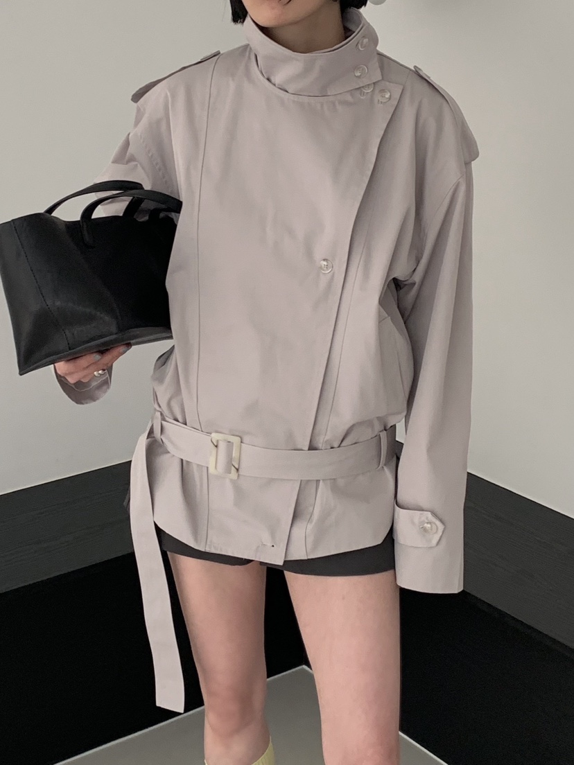 ARBOL韓國東大門直郵女士新品26春夏推薦職業長款風衣含腰帶ARBOL長款風衣