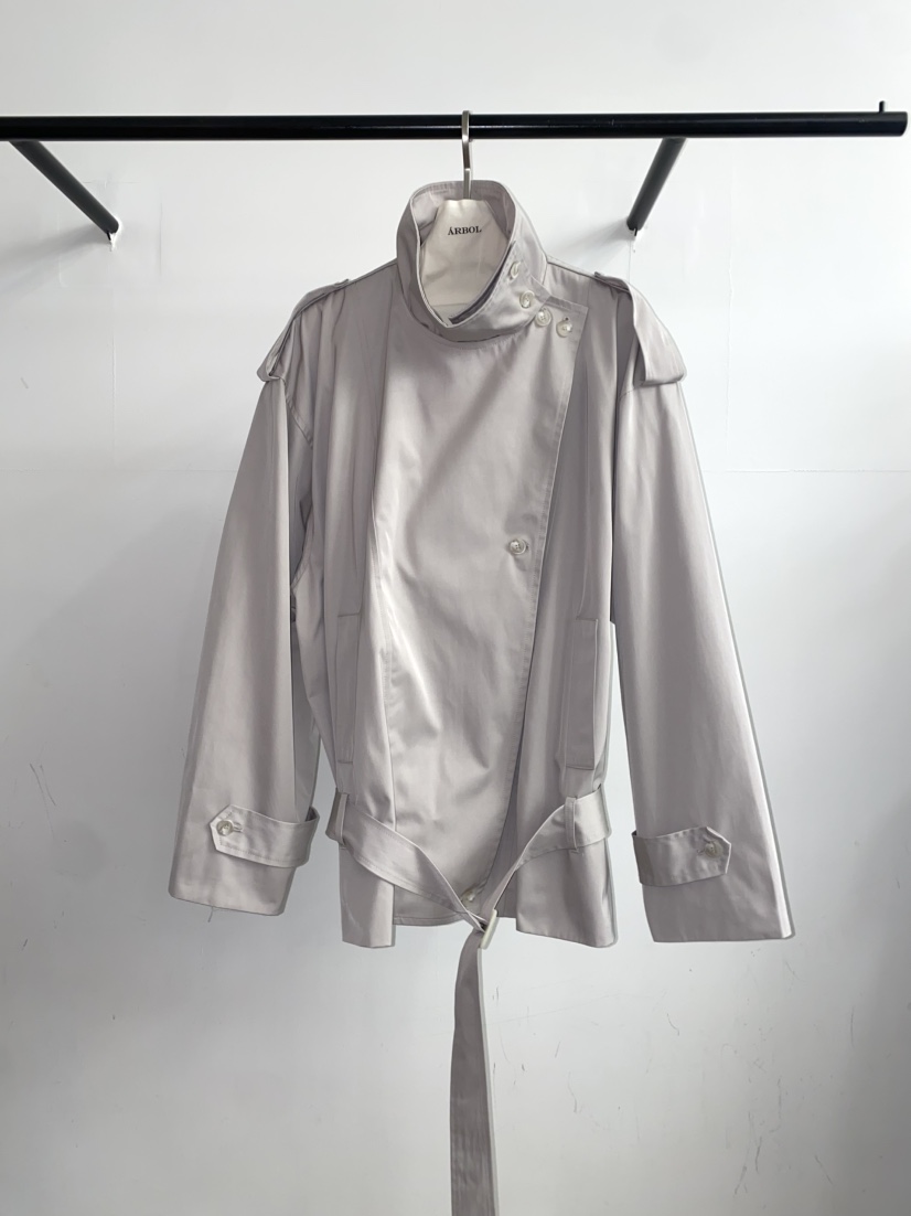 ARBOL韓國東大門直郵女士新品26春夏推薦職業長款風衣含腰帶ARBOL長款風衣圖色2