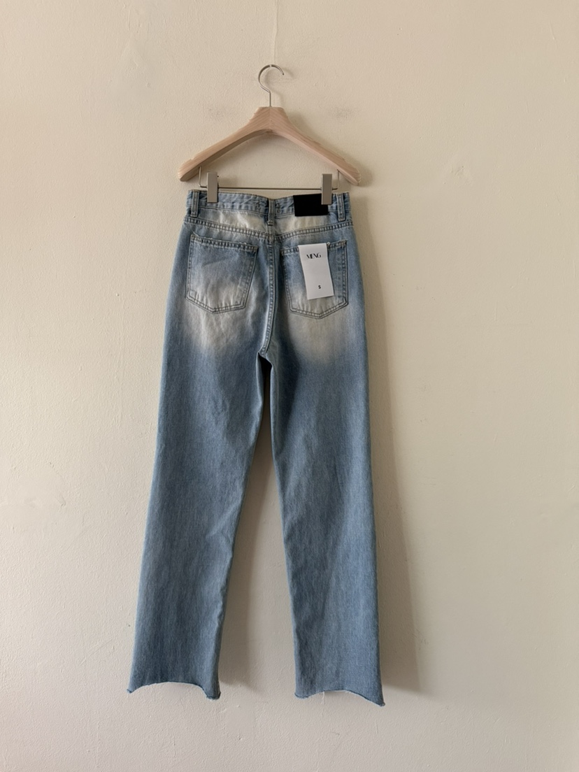 MENG韓國直郵女裝新款休閑時尚職業推薦熱賣26春夏牛仔褲MENG牛仔褲