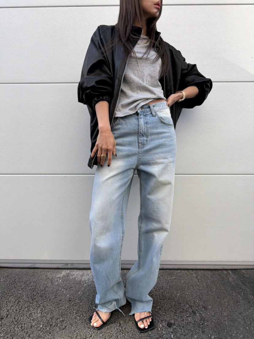 MENG韓國直郵女裝新款休閑時尚職業推薦熱賣26春夏牛仔褲MENG牛仔褲