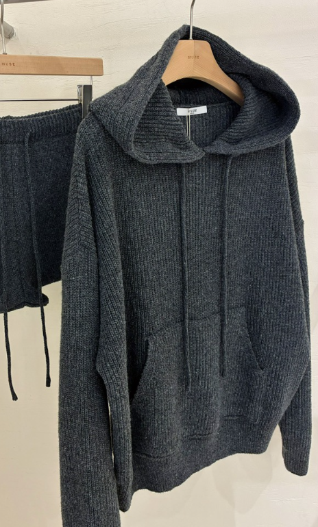 MUSE-P韓國東大門代購女士新款26春夏休閑職業針織衫兜帽MUSE-P針織衫圖色2