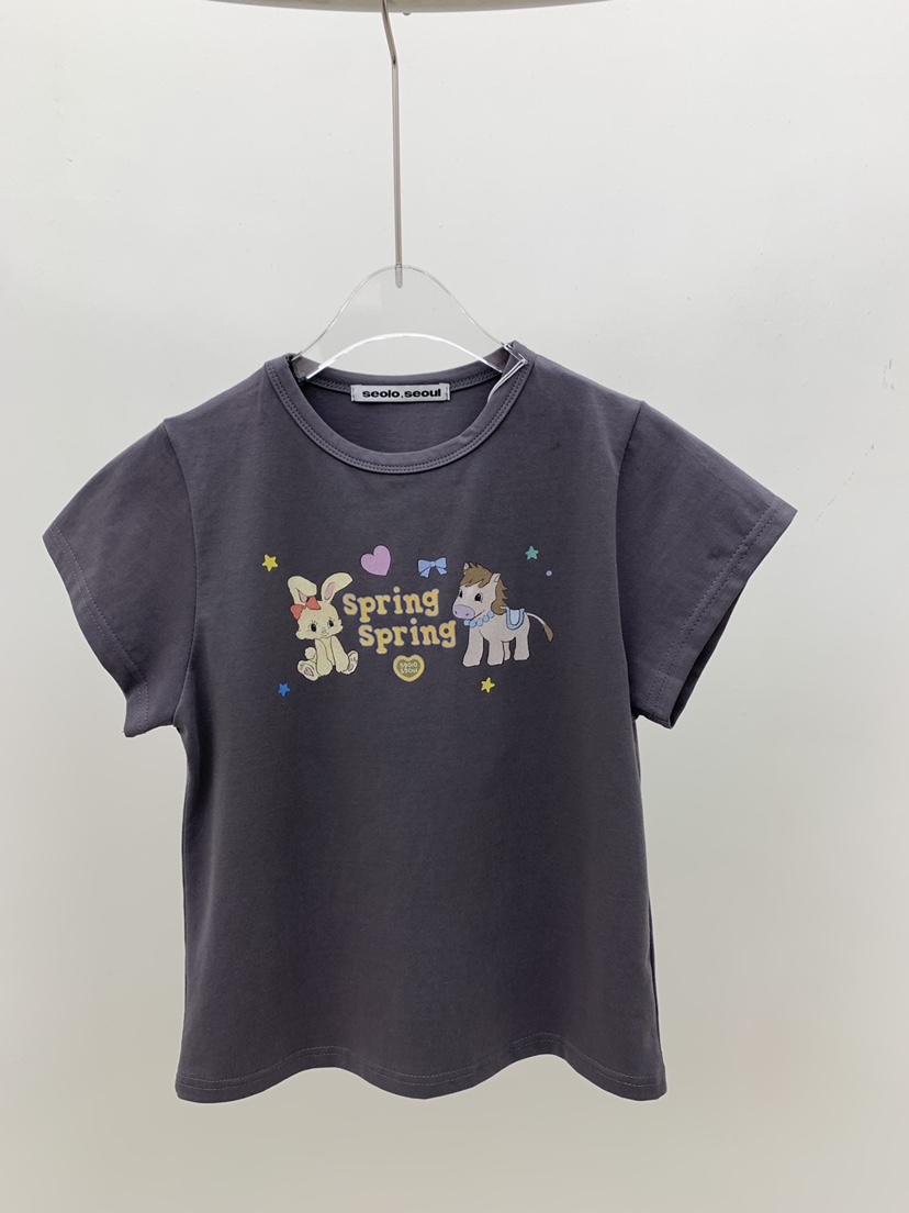 SEOLO韓國東大門代購女士新款26春夏推薦熱賣休閑時尚T恤Seolo seoulT恤圖色2