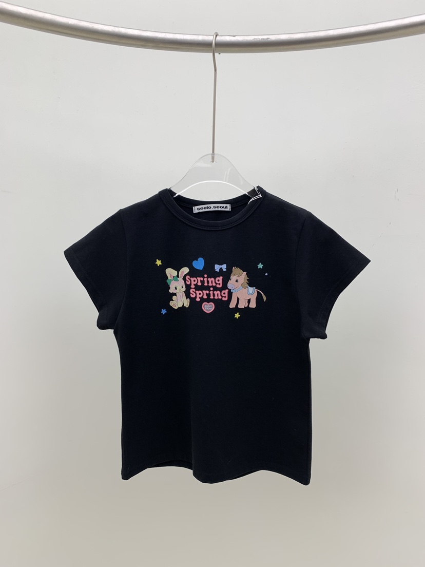 SEOLO韓國東大門代購女士新款26春夏推薦熱賣休閑時尚T恤Seolo seoulT恤圖色3