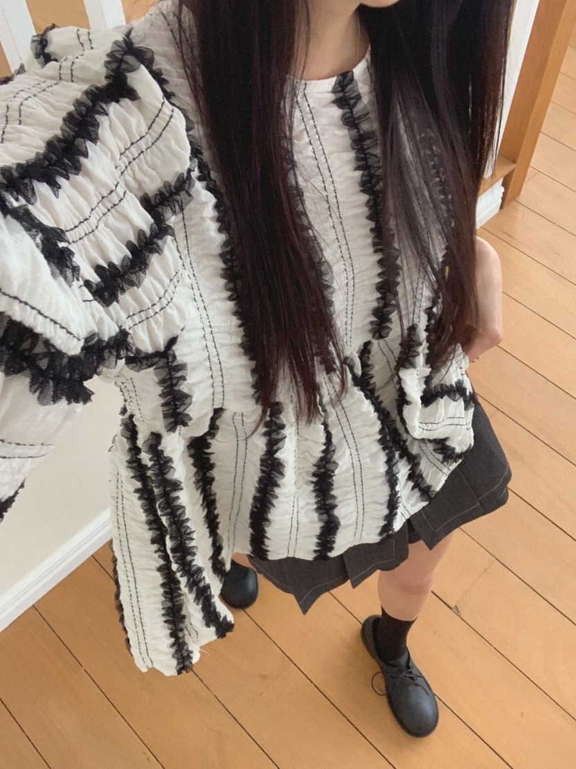 MOSMOS韓國東大門代購女士新款26春夏職業熱賣襯衫蕾絲衫MOSMOS襯衫/蕾絲衫