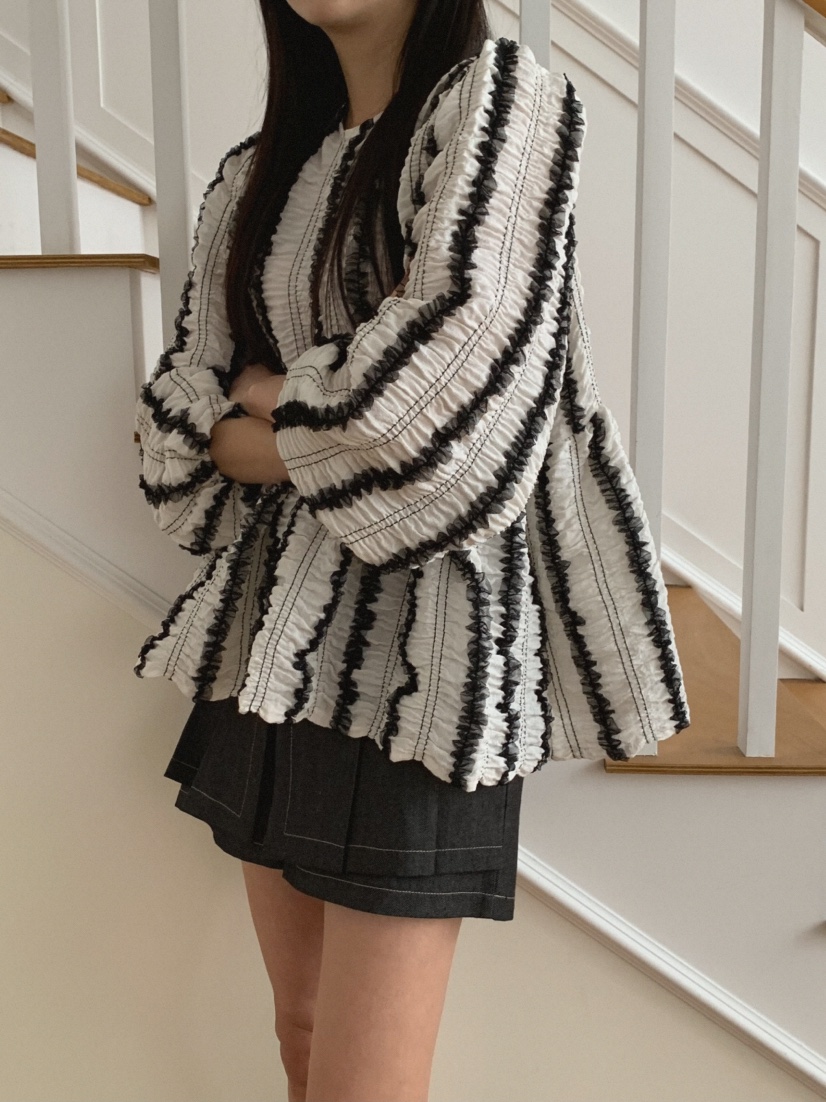 MOSMOS韓國東大門代購女士新款26春夏職業熱賣襯衫蕾絲衫MOSMOS襯衫/蕾絲衫