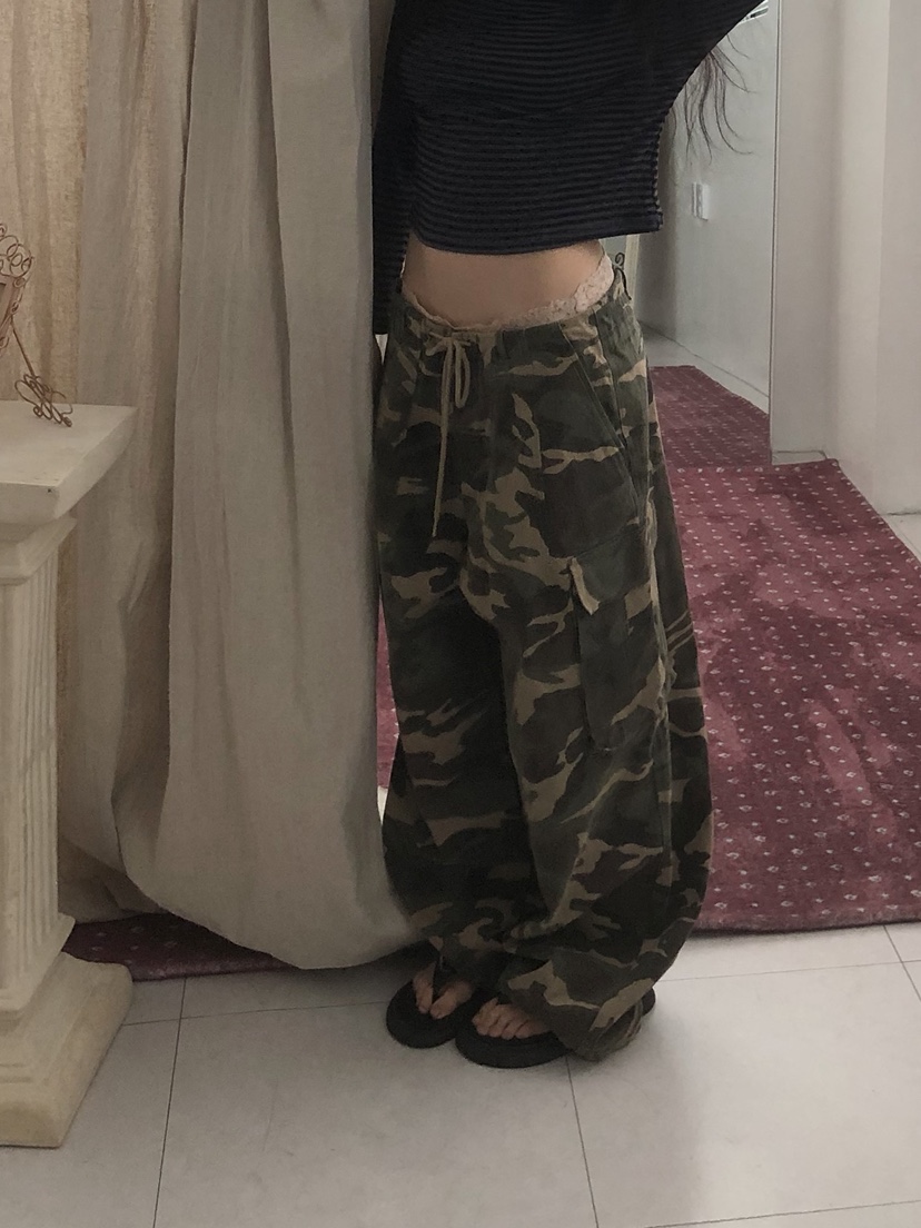 SUNDER MARKET韓國直郵實拍女裝新款推薦26春夏熱賣休閑褲SUNDER MARKET休閑褲