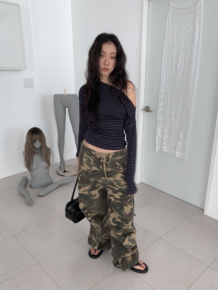 SUNDER MARKET韓國直郵實拍女裝新款推薦26春夏熱賣休閑褲SUNDER MARKET休閑褲