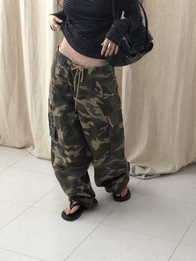 SUNDER MARKET韓國直郵實拍女裝新款推薦26春夏熱賣休閑褲SUNDER MARKET休閑褲