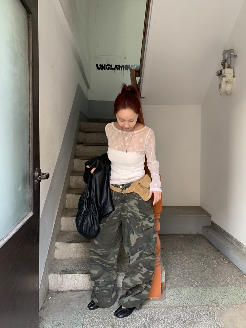 SUNDER MARKET韓國直郵實拍女裝新款推薦26春夏熱賣休閑褲SUNDER MARKET休閑褲