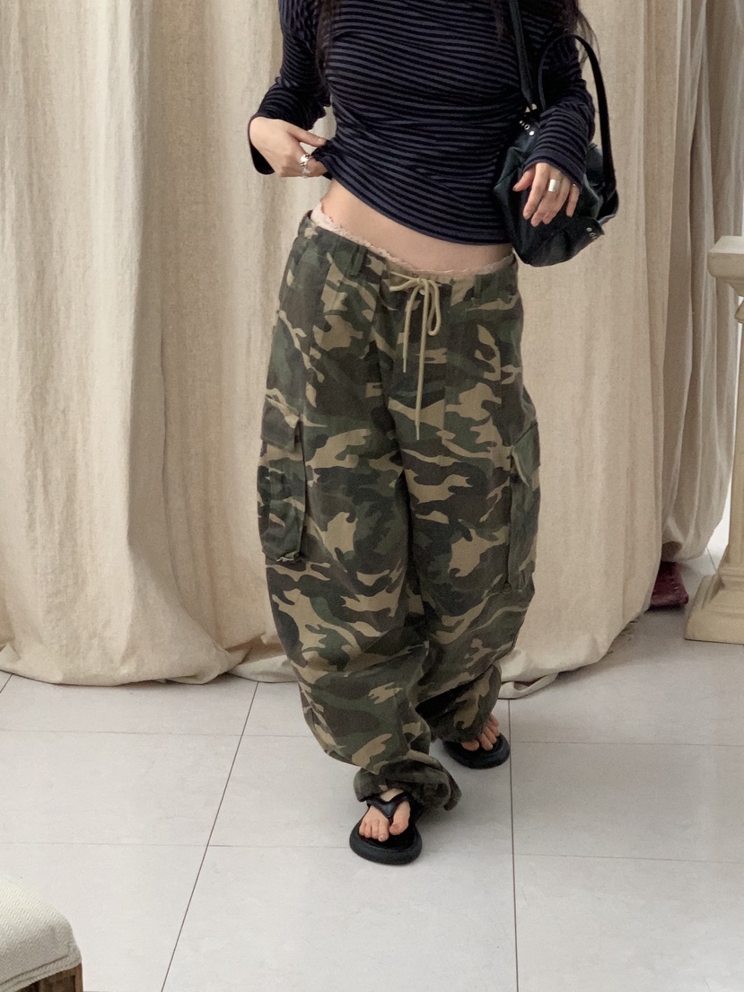 SUNDER MARKET韓國直郵實拍女裝新款推薦26春夏熱賣休閑褲SUNDER MARKET休閑褲圖色2