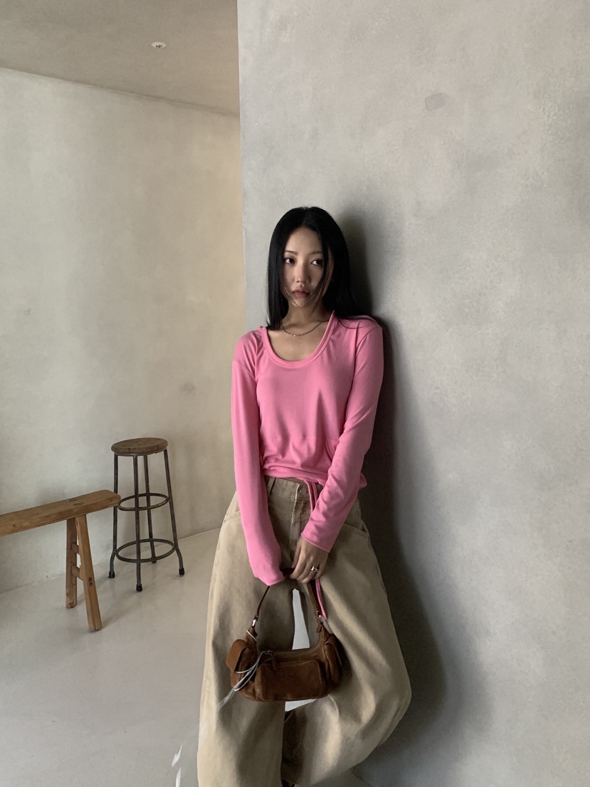 SUNDER MARKET韓國直郵女士新款推薦時尚人氣26春夏長袖T恤SUNDER MARKET長袖T恤