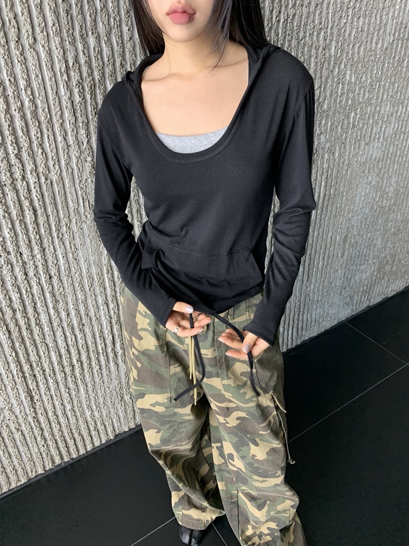 SUNDER MARKET韓國直郵女士新款推薦時尚人氣26春夏長袖T恤SUNDER MARKET長袖T恤圖色1