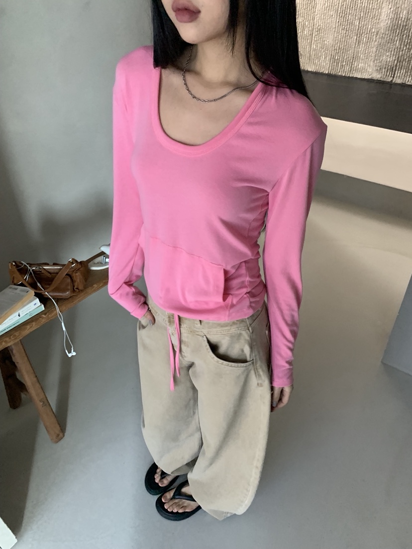 SUNDER MARKET韓國直郵女士新款推薦時尚人氣26春夏長袖T恤SUNDER MARKET長袖T恤圖色2