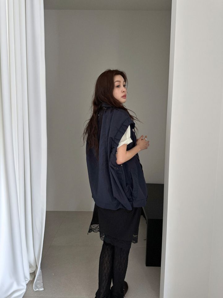 MARE韓國直郵女裝新品時尚人氣熱賣26春夏馬甲不含內搭拉鏈MARE馬甲