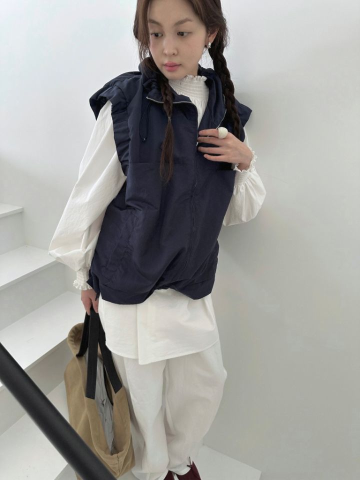 MARE韓國直郵女裝新品時尚人氣熱賣26春夏馬甲不含內搭拉鏈MARE馬甲