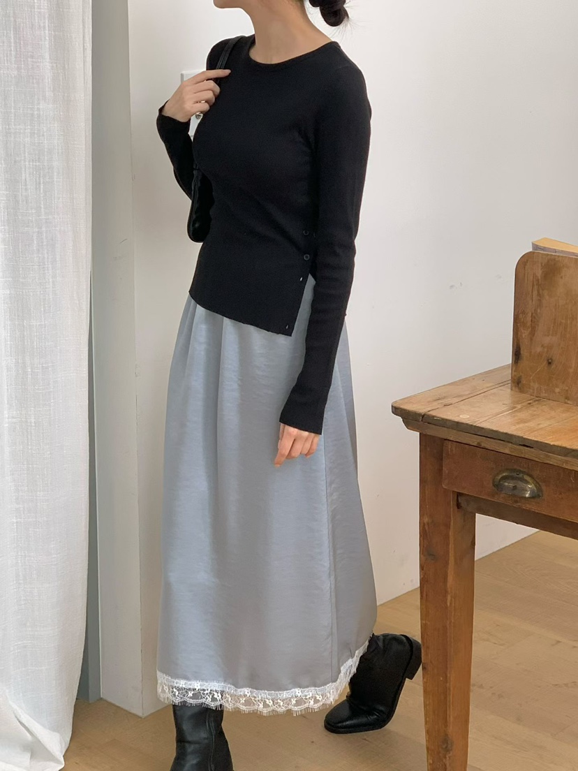 BINUS韓國直郵實拍女裝新款熱賣人氣推薦職業半身裙中短裙BINUS半身裙/中短裙