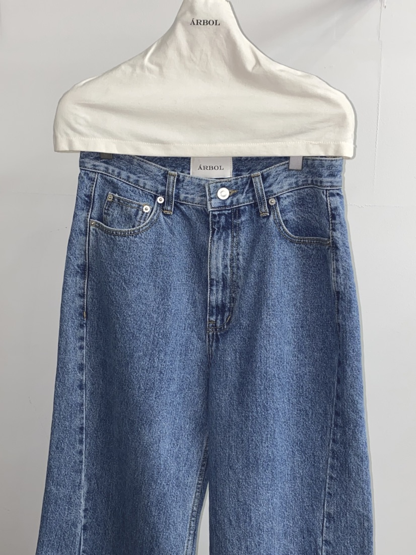 ARBOL韓國東大門直郵女士新款推薦時尚26春夏職業休閑牛仔褲ARBOL牛仔褲