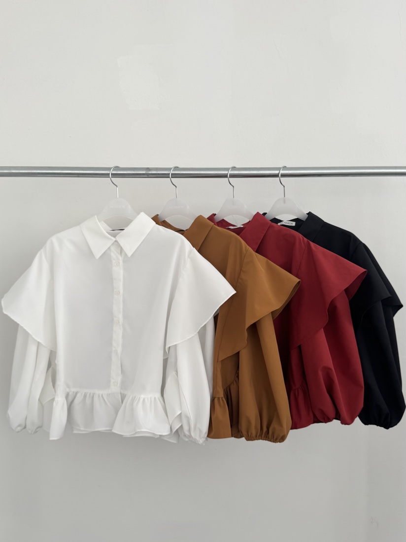 MOSMOS韓國直郵實拍女裝新款熱賣時尚人氣休閑襯衫蕾絲衫MOSMOS襯衫/蕾絲衫