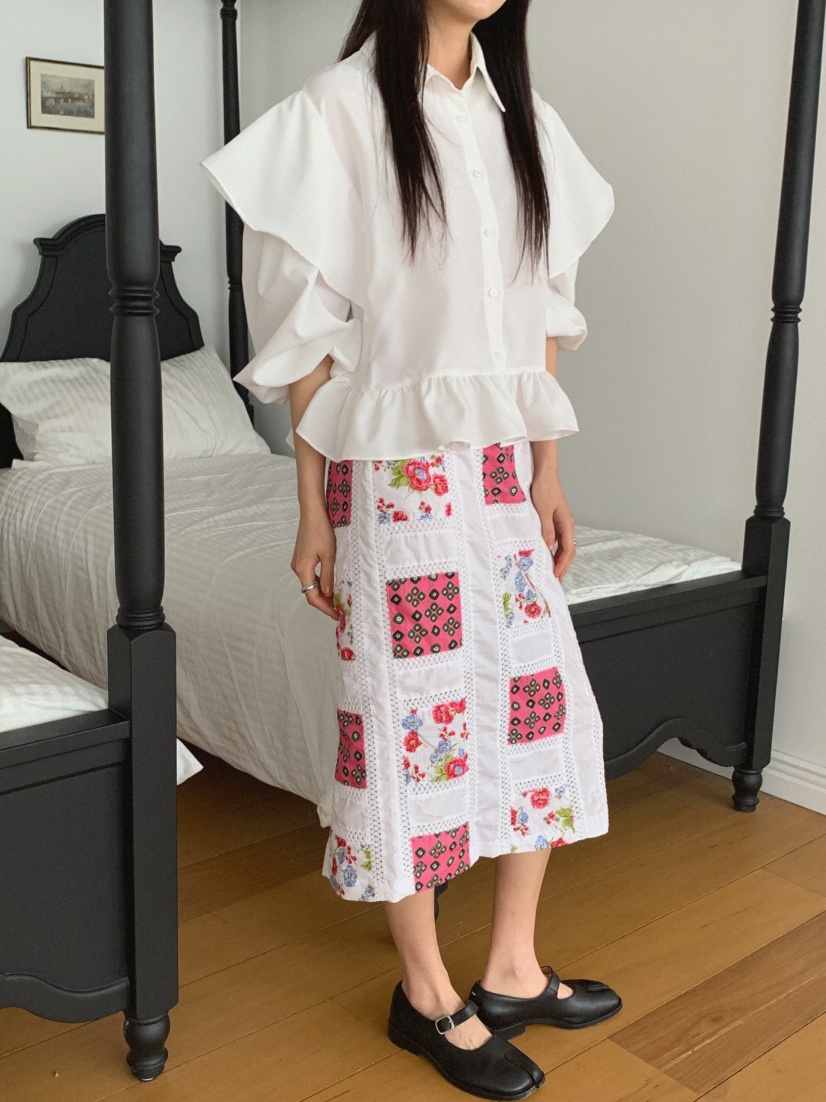 MOSMOS韓國直郵實拍女裝新款熱賣時尚人氣休閑襯衫蕾絲衫MOSMOS襯衫/蕾絲衫