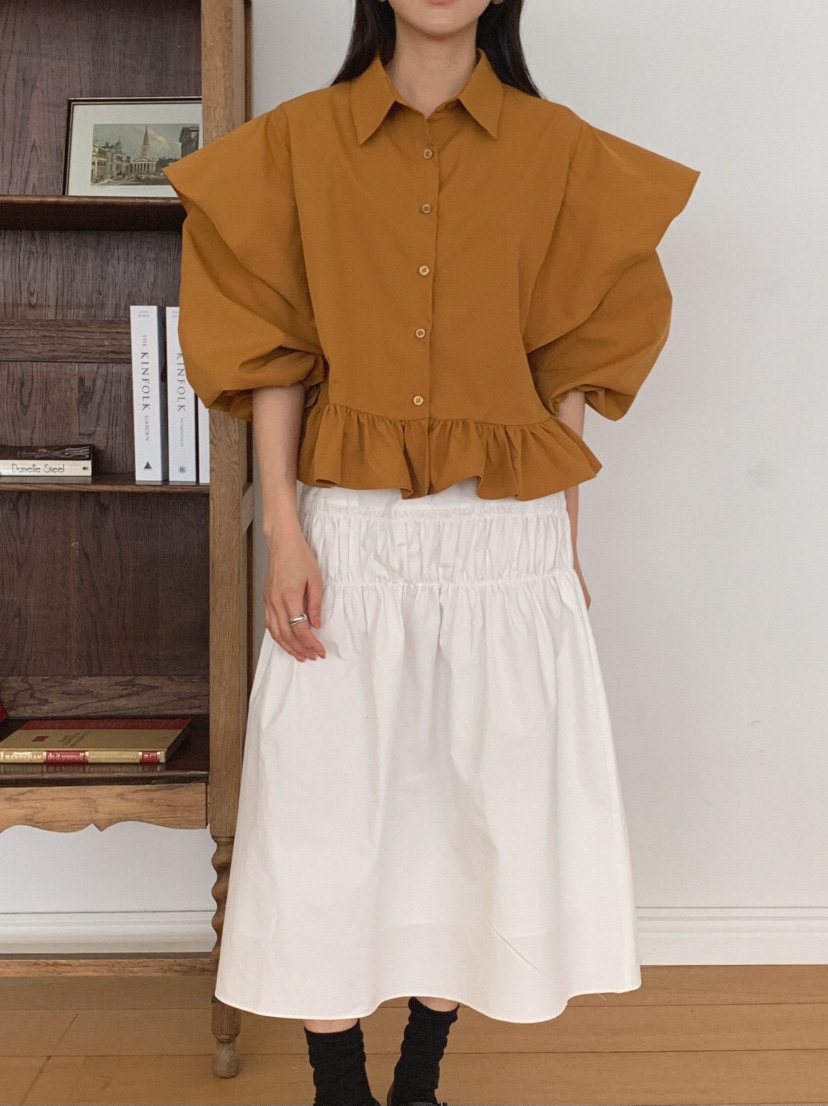 MOSMOS韓國直郵實拍女裝新款熱賣時尚人氣休閑襯衫蕾絲衫MOSMOS襯衫/蕾絲衫