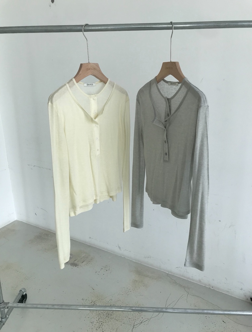 CEDARWOOD韓國直郵女士新品職業休閑人氣26春夏熱賣長袖T恤CEDAR WOOD長袖T恤