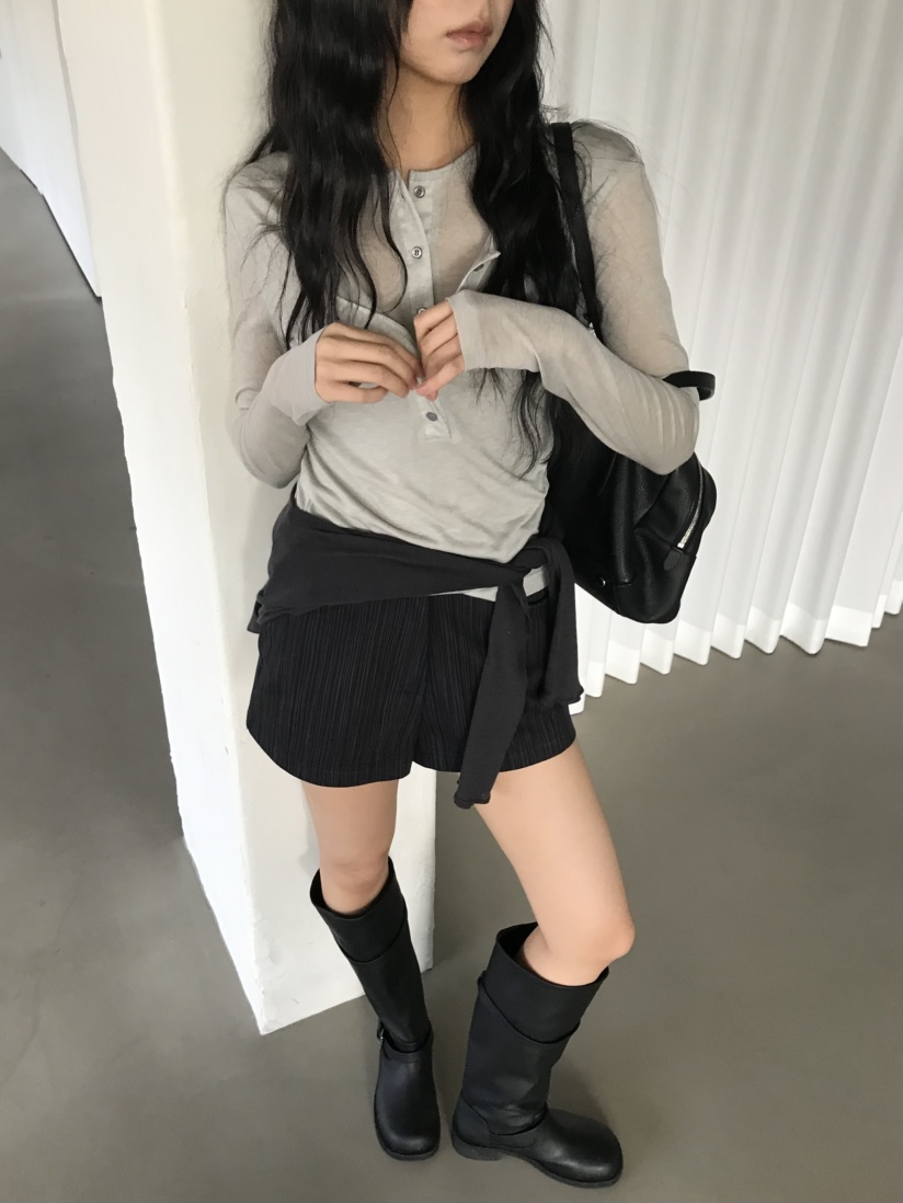 CEDARWOOD韓國直郵女士新品職業休閑人氣26春夏熱賣長袖T恤CEDAR WOOD長袖T恤