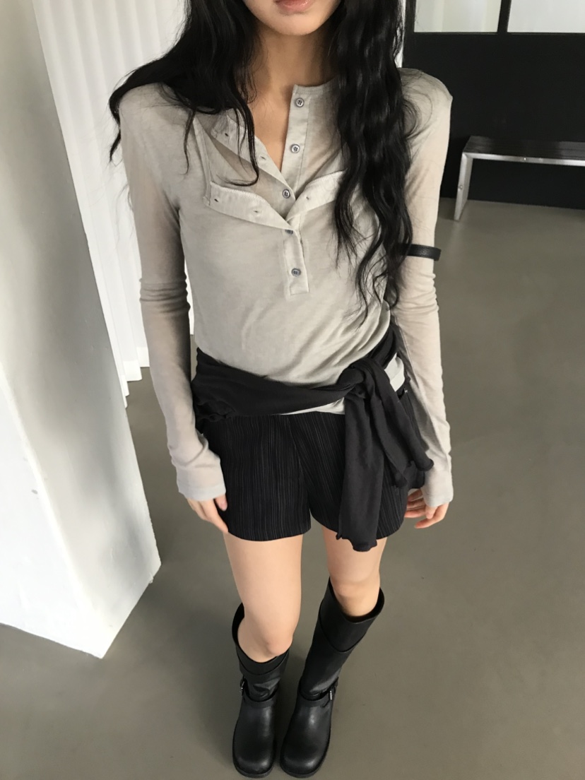 CEDARWOOD韓國直郵女士新品職業休閑人氣26春夏熱賣長袖T恤CEDAR WOOD長袖T恤