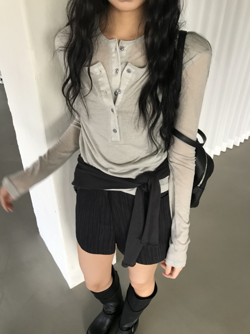 CEDARWOOD韓國直郵女士新品職業休閑人氣26春夏熱賣長袖T恤CEDAR WOOD長袖T恤