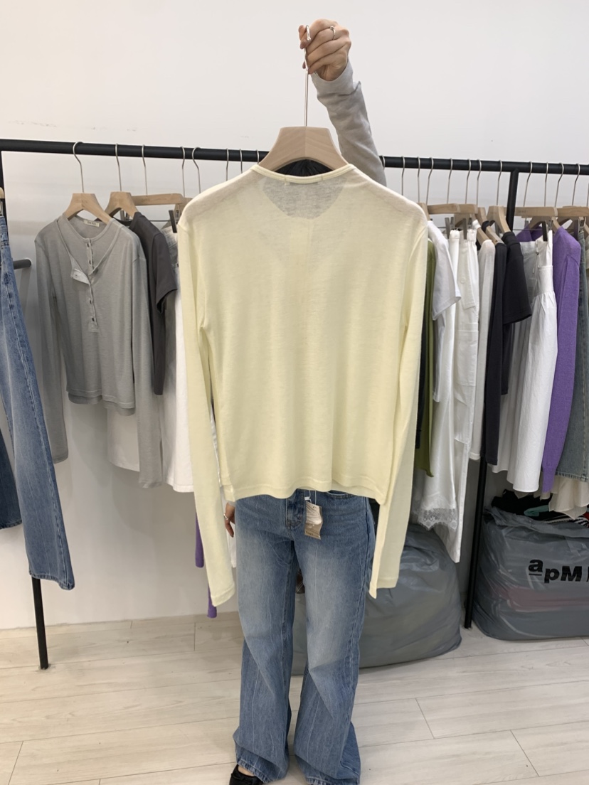 CEDARWOOD韓國直郵女士新品職業休閑人氣26春夏熱賣長袖T恤CEDAR WOOD長袖T恤