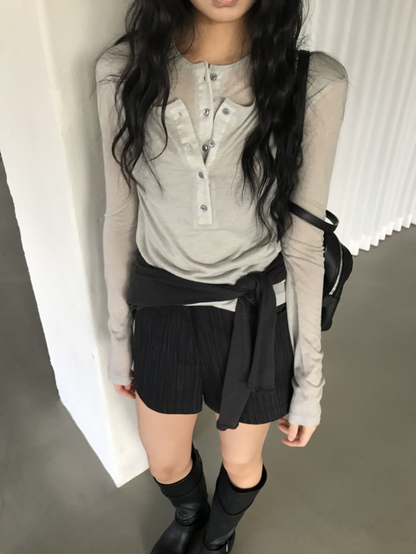 CEDARWOOD韓國直郵女士新品職業休閑人氣26春夏熱賣長袖T恤CEDAR WOOD長袖T恤圖色2