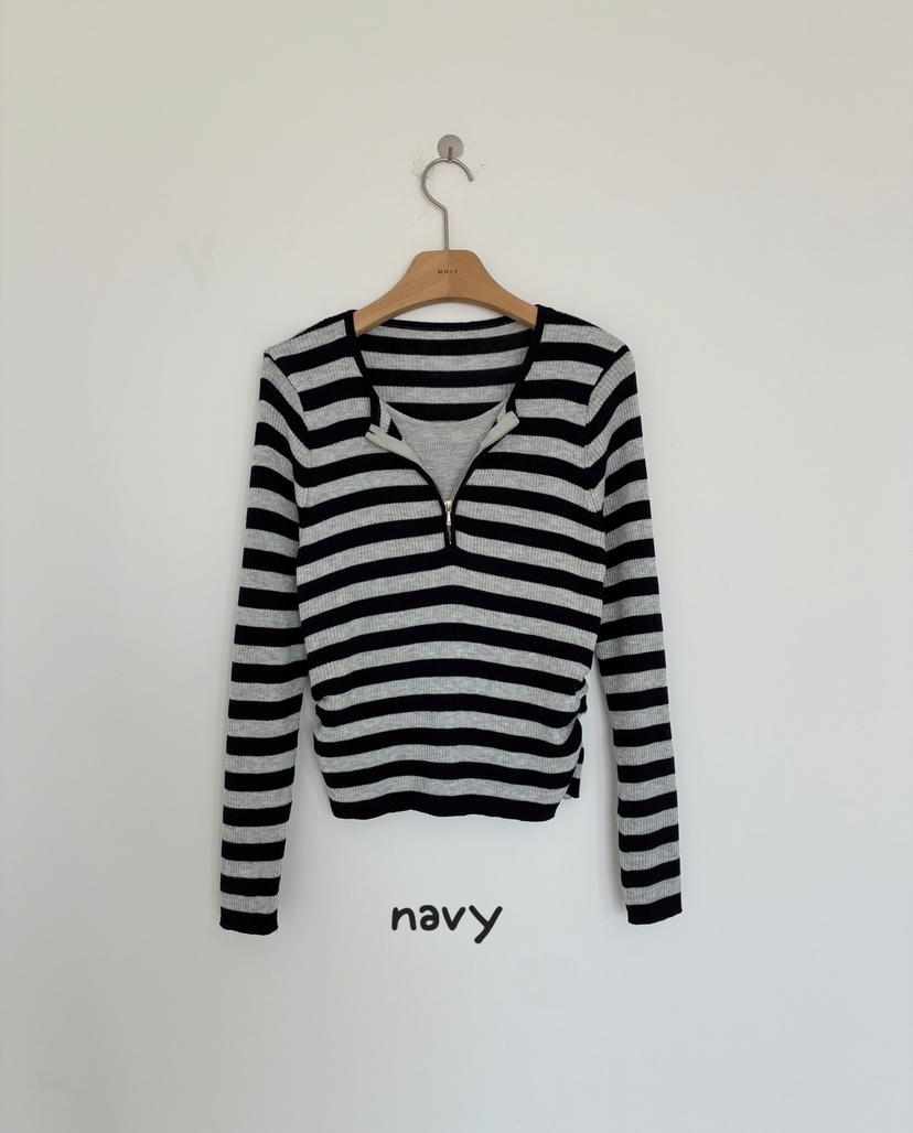 MUSE-P韓國直郵實拍女裝新款人氣休閑時尚熱賣針織衫拉鏈MUSE-P針織衫圖色3