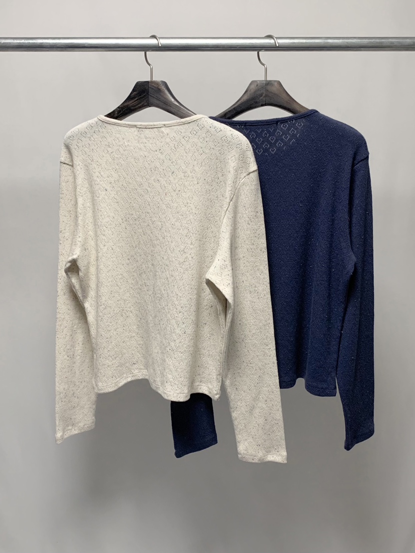 BEFORE SUNRISE韓國東大門直郵女士新品人氣針織衫華夫格褶皺BEFORE SUNRISE針織衫