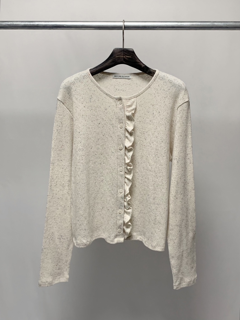 BEFORE SUNRISE韓國東大門直郵女士新品人氣針織衫華夫格褶皺BEFORE SUNRISE針織衫圖色2
