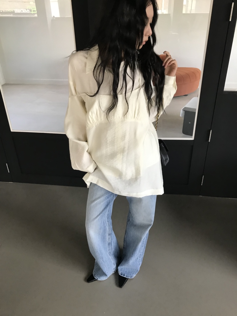 CEDARWOOD韓國直郵實拍女士新品時尚職業襯衫蕾絲衫不含吊帶CEDAR WOOD襯衫/蕾絲衫