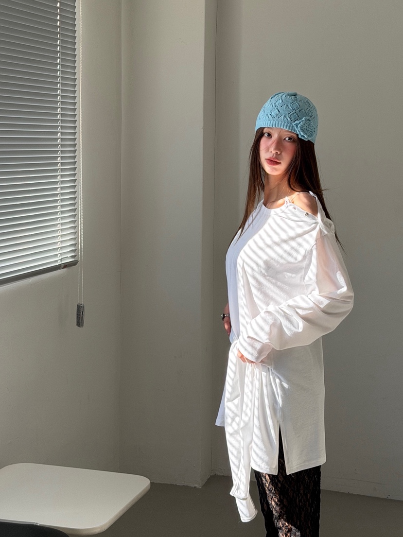 ZITTEN韓國東大門代購女士新款熱賣職業推薦時尚人氣長袖T恤ZITTEN長袖T恤