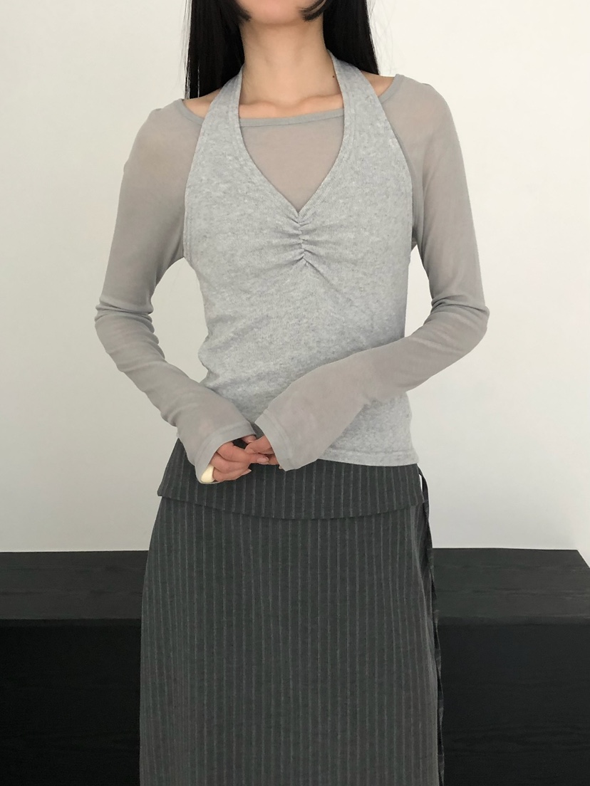 MOMENT韓國直郵實拍女裝新款時尚休閑推薦吊帶背心不含內搭MOMENT/RECOVER吊帶/背心