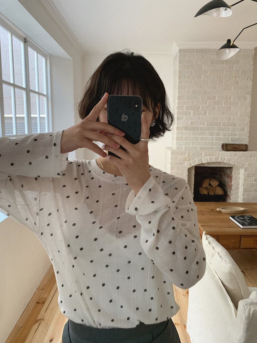 MOSMOS韓國代購女士新款時尚職業休閑熱賣推薦26春夏長袖T恤MOSMOS長袖T恤