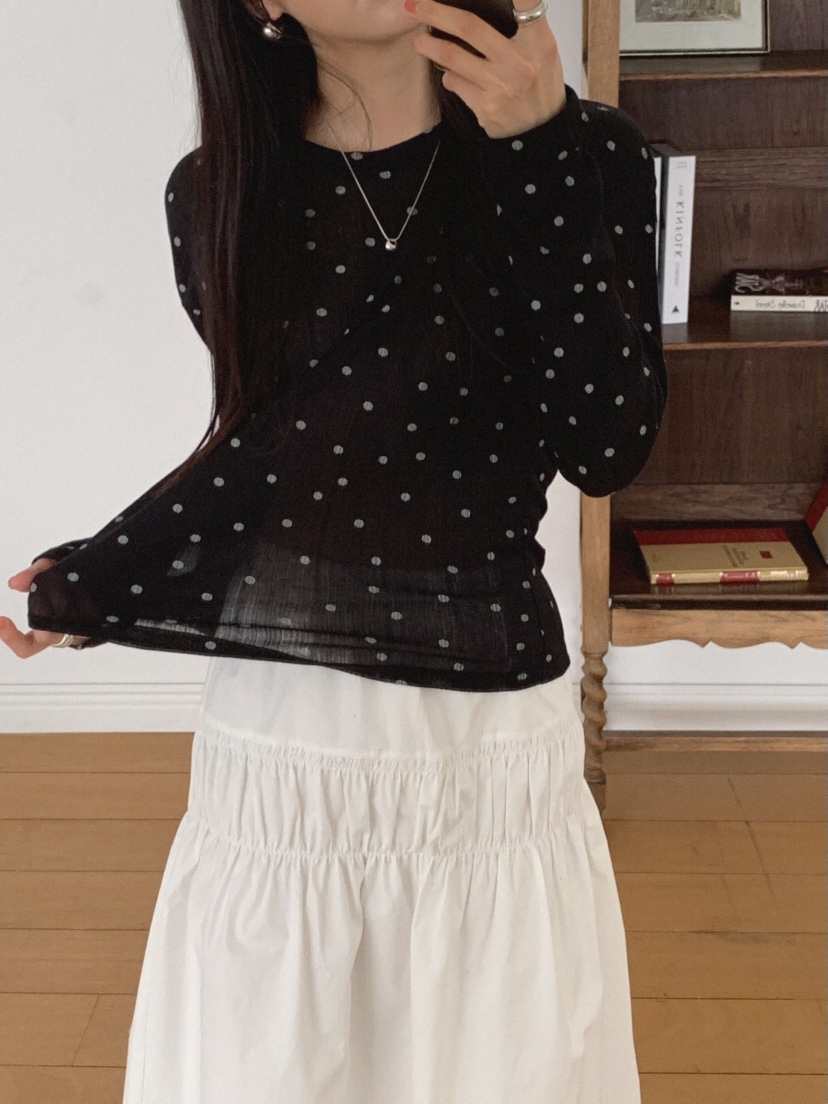 MOSMOS韓國代購女士新款時尚職業休閑熱賣推薦26春夏長袖T恤MOSMOS長袖T恤