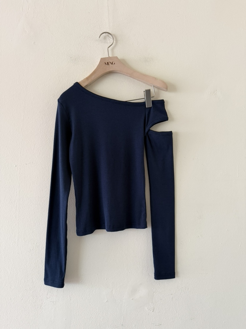 MENG韓國東大門代購女士新品時尚職業26春夏休閑推薦長袖T恤MENG長袖T恤圖色2