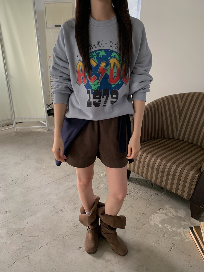 CAMEL-P韓國直郵實拍女士新款休閑短褲雙排扣棉質Came_l 家短褲