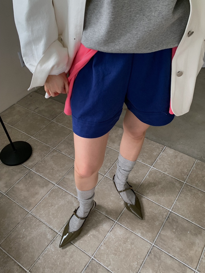 CAMEL-P韓國直郵實拍女士新款休閑短褲雙排扣棉質Came_l 家短褲