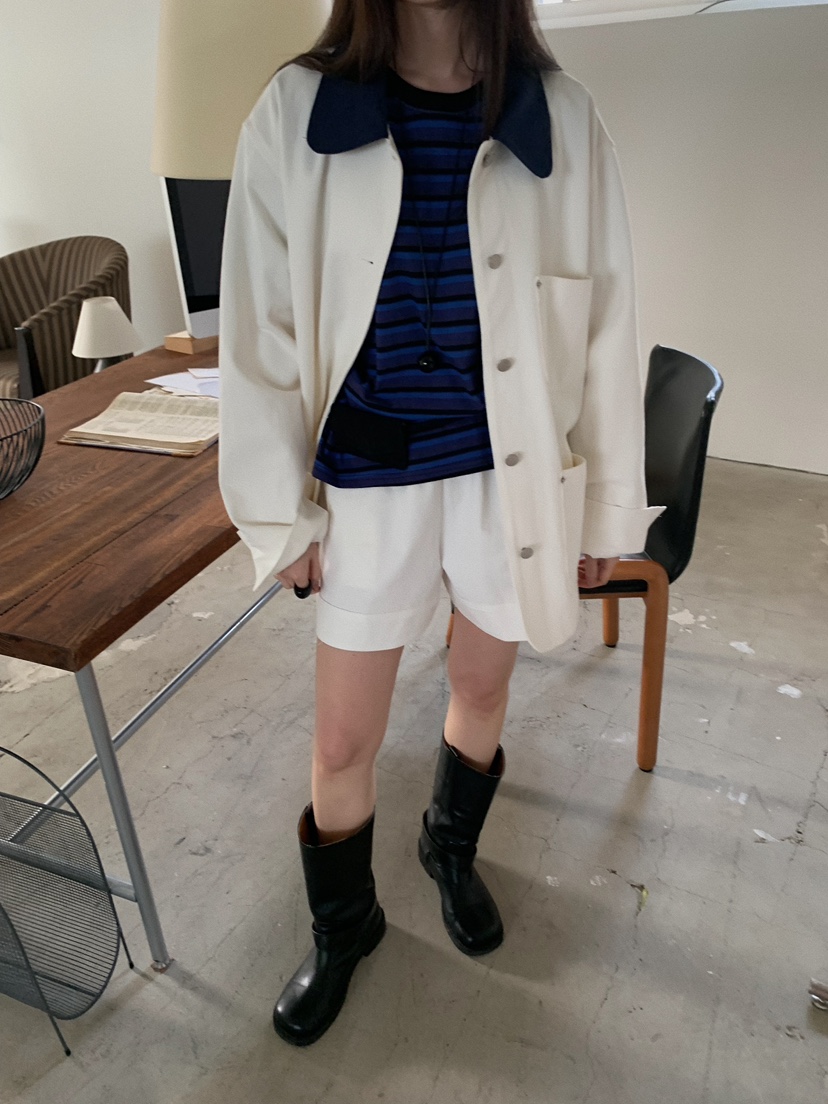 CAMEL-P韓國直郵實拍女士新款休閑短褲雙排扣棉質Came_l 家短褲