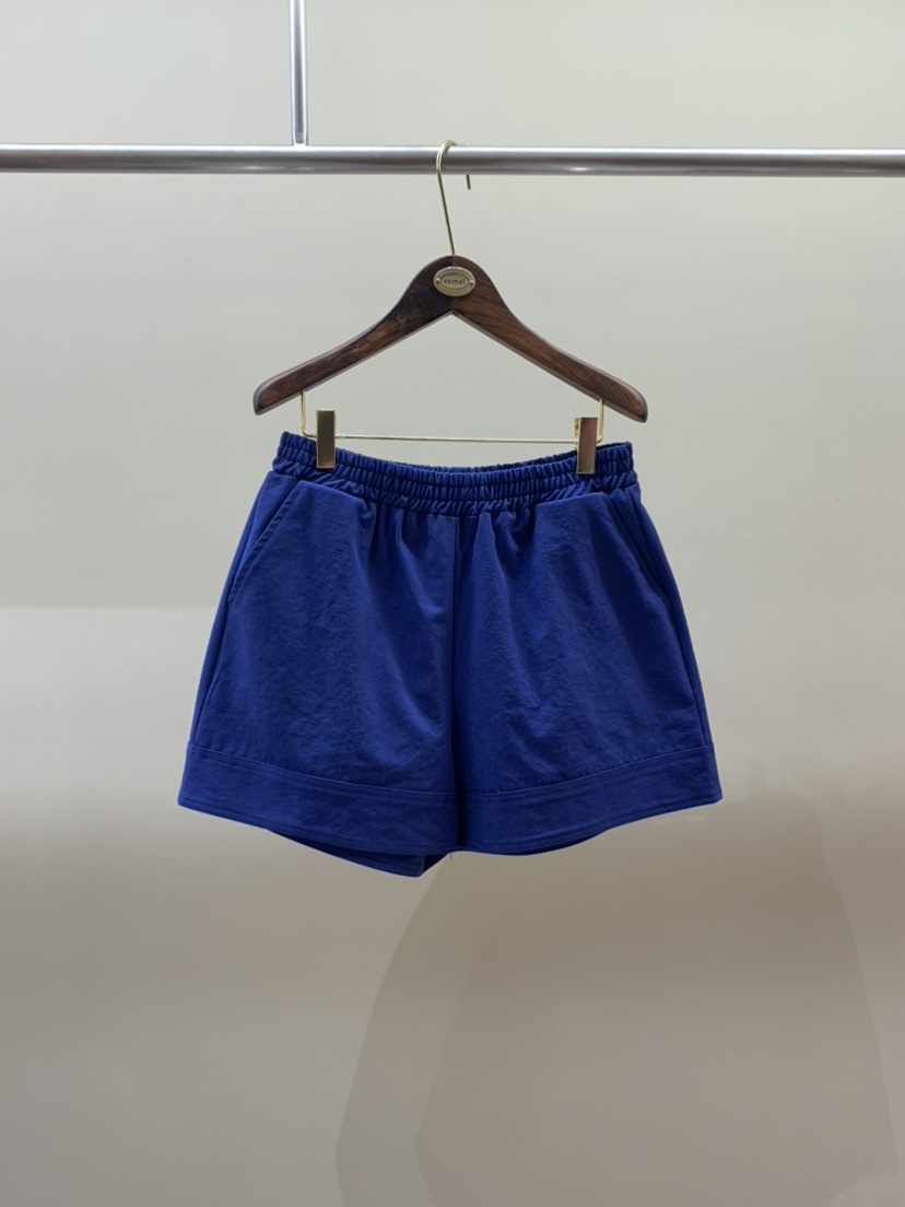 CAMEL-P韓國直郵實拍女士新款休閑短褲雙排扣棉質Came_l 家短褲圖色1