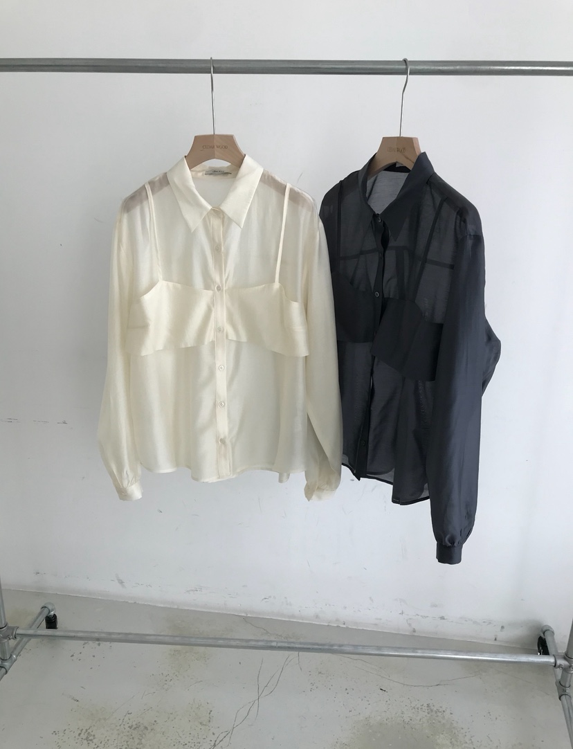 CEDARWOOD韓國直郵實拍女裝新品26春夏推薦職業襯衫蕾絲衫CEDAR WOOD襯衫/蕾絲衫